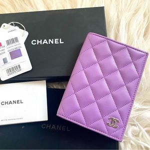 chanel passport holder